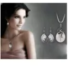 drop oorbellen en ketting set