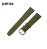 20mm 21mm 22mm New Black Green Nylon and Leather Watch Band strap For IWC watches320C