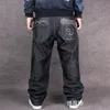 Großhandels-2016 Männer Hip Hop Baggy Jeans Für Street Dancing Skateboard Loose Fit Hohe Qualität Mit Stickerei Plus Größe 30 Bis 46 Heiß