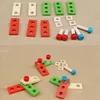 Kit de réparation d'outils d'entretien en bois pour enfants boîte à outils Portable jouet d'intelligence éducative Simulation outil de bricolage pour garçon