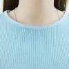 Wholesale-Brand Lady Moda Outono Inverno Sexy Crop Top Camisola Curto Pullovers Meninas Pretas Cute tops Round Neck Puxe Femme Jumper C2976