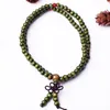 Grossist-6mm naturlig sandelträ buddhistisk buddha meditation 108 pärlor träbön pärla mala armband kvinnor män smycken