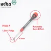 A Set 3 Stücke Deutschland Wiha Brandschraubendreher 15 mm Phillips mit 08 mm 5 Sterne zur Reparatur mobiler magnetischer Präzisions -Tools8214785