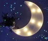 DELICORE novidade White Moon Night Light Crianças Quarto Nursery Noite Lamp Mini Light Emitting Crianças Decoração S029-W