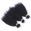 Afro Crépus Bouclés Vierge Extensions De Tissage De Cheveux Humains Non Transformés Brésiliens Cheveux Humains Afro Bouclés Bundles Offres Double Trame 3Pcs L9486614