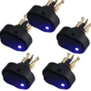 5Pcs Interruttore a bilanciere automatico 12V 30A ON OFF 3 pin con luce LED rossa blu Interruttore a levetta SPST ON-OFF Car Boat universale