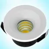 Gorąca sprzedaż Super LED Wbudowany Mikro Miniatura Mały Regulowany Mini 5W LED Downlight COB Dimable Down Light Ciepłe zimne białe AC85-265V