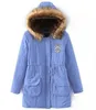 Kadın Pamuk Yastıklı Ceketler Kış Aşağı Palto Moda Aşağı Parkas Artı Boyutu Açık Giyim Rahat Ince Hoodies Jumper Kazak B2838