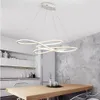 Dubbel sidoljus Modern Led Pendellampa Aluminium Hängande belysningsarmatur Pendel för kök Matsal Vardagsrum inomhusbelysning