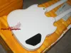 Sol Handed Gitar Beyaz 1275 Özel Mağaza Çift Boyun Elektro Gitar 612 Dizeler Altın Donanım2882772
