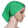 Hög elasticitet Multi Colors Islamic Muslim Kvinnors Head Scarf Mercerized Bomull Underscarf Hijab Cover Bonnet Gratis frakt