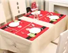 Christmas decorations Christmas placemats bar mat for Christmas table decoration table placemat mat set kitchen pads fork knife holders