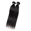 Brezilyalı Perulu saç örgüsü kapanışlı doğal renk ucuz işlenmemiş düz saç atkı dantel kapalı ile tam bir He8904369 için 4pcs