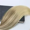 100strands 100g /セット前ボンドレミー人間の髪の毛延長ケラチンネイルUチップヘアエクステンションBalayage Ombre Hair Blonde Highlight