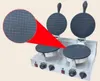 Коммерциальный 110V 220V двойной головы мороженого мороженого Cone Maker Waffle Crispy Machine