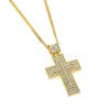 Hiphop Sieraden 18K Goud Verzilverd Bling Bling Cross Hanger Mannen Ketting Goud Gevuld voor Gift / Cadeau Christian