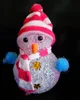 Moda Hot Color Mudando LED Boneco De Neve de Natal Decorar Mood Lamp Night Light Xmas Árvore Pendurada Ornamento