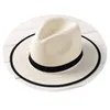 New Fashion Kids Fedora Straw Sunhat With Ribbow Trim Children Jazz Hat Summer Beach Panama Hats Soild Trilby Cap For Boy And Girl