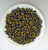 New style stripy pattern Glass Seed Beads opaque glass Jewelry DIY beads about 4mm beads blue/yellow