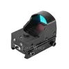 FIRE WOLF Doc 1x22 Brightness Sensitive Control Red Dot Sight With Switch For Airsoft Outdoor Activities Black