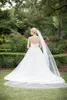 Nouvelle vente 3M legth blanc ivoire voile de mariage cathédrale bord coupé une couche avec peigne voiles de mariée B56