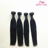 Cheveux humains brésiliens Weave Meilleure qualité Virgin REMY Hair bundles Extensions Péruvienne Malaisienne Indienne Cambodgienne cheveux raides tissage trame