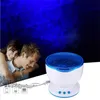 LED Night Light Projector Ocean Blue Sea Waves Lampada di proiezione con mini altoparlante Ocean Waves Lights USB alimentato o batteria alimentato