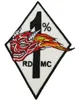 RED DEVILS EMBROIDERY BIKER Sewing Notions Patches zum Aufbügeln für Jacken, Motorräder, große Sets, 40 cm breit, individueller Patch2638