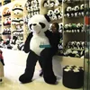 Dorimytrader Giant Pelúcia Animal Panda Urso Pele 180cm Maior Adorável Macio Enorme Panda Preço de Fábrica de Alta Qualidade Dy61454