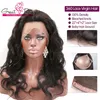 360 Lace Frontal Fechamento 22x4x2 polegadas Cabelo virgem brasileiro Pré -arrancou o cabelo humano não processado onda de cacho de renda profunda reta Frontal com venda de cabelos para bebês