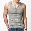 Dobry A ++ Męskie Tank Topy Elastyczne Tight Ciało Modal Solid Color Sports Vest Letni Slim Typ Kulturystyka Downing Koszula TM022 Męskie Zbiorniki Top