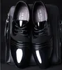 Patent deri siyah İtalyan mens ayakkabı markaları için düğün resmi oxford ayakkabı mens sivri burun elbise ayakkabı sapato masculino