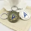 Hurtownie Urok Europejski Styl 20 Sztuk Classic Star Trek Keychain Command Logo Wisiorek Breloczek Dla Mężczyzn i Kobiet Freeshipping