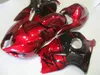 Fairing Kit för Suzuki GSXR1300 96 97 98 99 00 01-07 Vinröd Svart Fairings Set GSXR1300 1996-2007 OT03