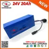 Batteries de vélo électrique intelligentes 30A BMS Li-Ion 24V 20Ah Velo Electrique Scooter batterie Lithium-Ion pour moteur 700W