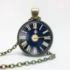 Miglior regalo Retro Lega orologio orologio Gemstone Collana Collana Moda Pendente Motivi Possono essere personalizzati WFN515 (con catena) Mix Order 20 pezzi molto