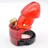 3 Color Male Plastics Cock Cage With Adjustable Size Penis Ring Chastity Belt Virginity Lock Device Bondage Bdsm Sex Toy