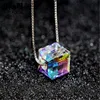 Crystals Necklace Pendants Silver Chain Necklaces For Women Statement Necklace Wedding Chic Gift Fine Jewelry 10PCS LOT264E9253332