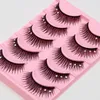 Crystal False Eyelashes Eyelash Natural Bare Makeup Slim med Fake Eyelashes Tjock Stage Makeup Bridal Makeup Fake Eyelashes