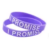 1 pc Eu prometo pulseira de silicone impresso logotipo perfeito para usar em qualquer presente benefícios para o tamanho do esporte adulto