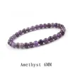 2017 new 6MM natural stone red agate amethyst green oriental solid color female bracelet fine work best gift