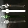 Fabrication de pipes à fumer en verre Narguilé soufflé à la main Bongs Nouveau tuyau pointu coloré