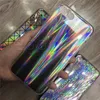 Voor iPhone X Laser Rainbow Shiny Case Zachte TPU Vonken Bling Flexible Case Cover voor iPhone 8 7 6 Plus