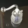 Glasleidingen Glazen Bubbler Olie Rig Glass Bongs Dubbele Bodem JH049-10mm