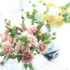 Factory price simulation flowers single branch Dahlia plant wholesales artificial flowers for wedding & home decortaion