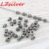 MIC 500pcs Antique Silver Zinc Alloy Spiral tube beads Spacer Bead Findings 3.5x 4.8mm DIY Jewelry D22