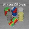 26ml 40 * 55mm Silicon Dab Caixa de Caixa de Caixas Caixas Platinum Currado Recipiente de Non-Stick Silicone Drum Jars Dabber Oil Tither Can