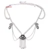 1pcs Silver Vintage Retro Bohemian Style Exaggerated Tassel Fringe Waist Belly Chains Body Beach Jewelry Wholesale