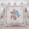 Multi Storlek Europe Style Cushion Pillow Cover för soffa Sittstol Bil Ländrygg Back Kudde Handikraft Real Silk Brocade Pillowcase Heminredning