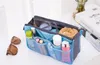 Tidy Torba Sundries Cosmetic Organizator Traval Torebki Dual Zipper Przenośne Wielofunkcyjne 13 kolorów Torba w torbie AK054